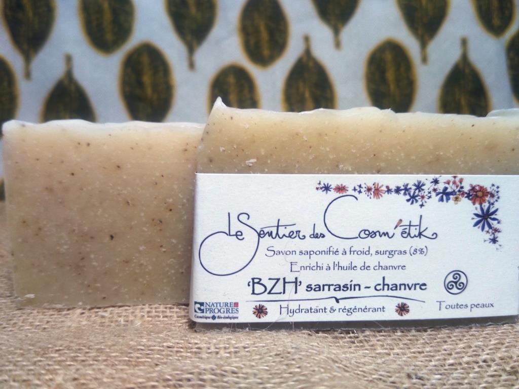 Breton savon saponifiés à froid sarrasin Chanvre