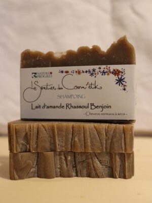 Shampoing solide Lait d'amande- Rassoul - Benjoin