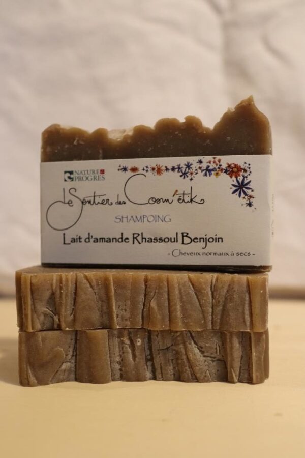 Shampoing solide Lait d'amande- Rassoul - Benjoin