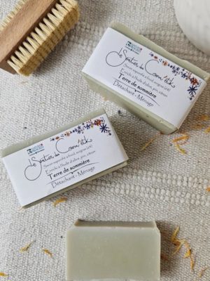 Savon de ménage Savon de ménage artisanal à la terre de Sommières, multifonction, pour la vaisselle, les surfaces de la cuisine et de la salle de bain, ainsi que le détachage du linge